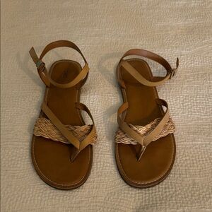 Tom’s dressy brown sandal